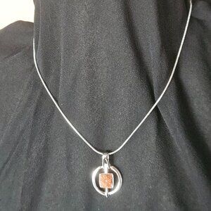 NECKLACE, LIA SOPHIA GENUINE GOLDSTONE NWOT